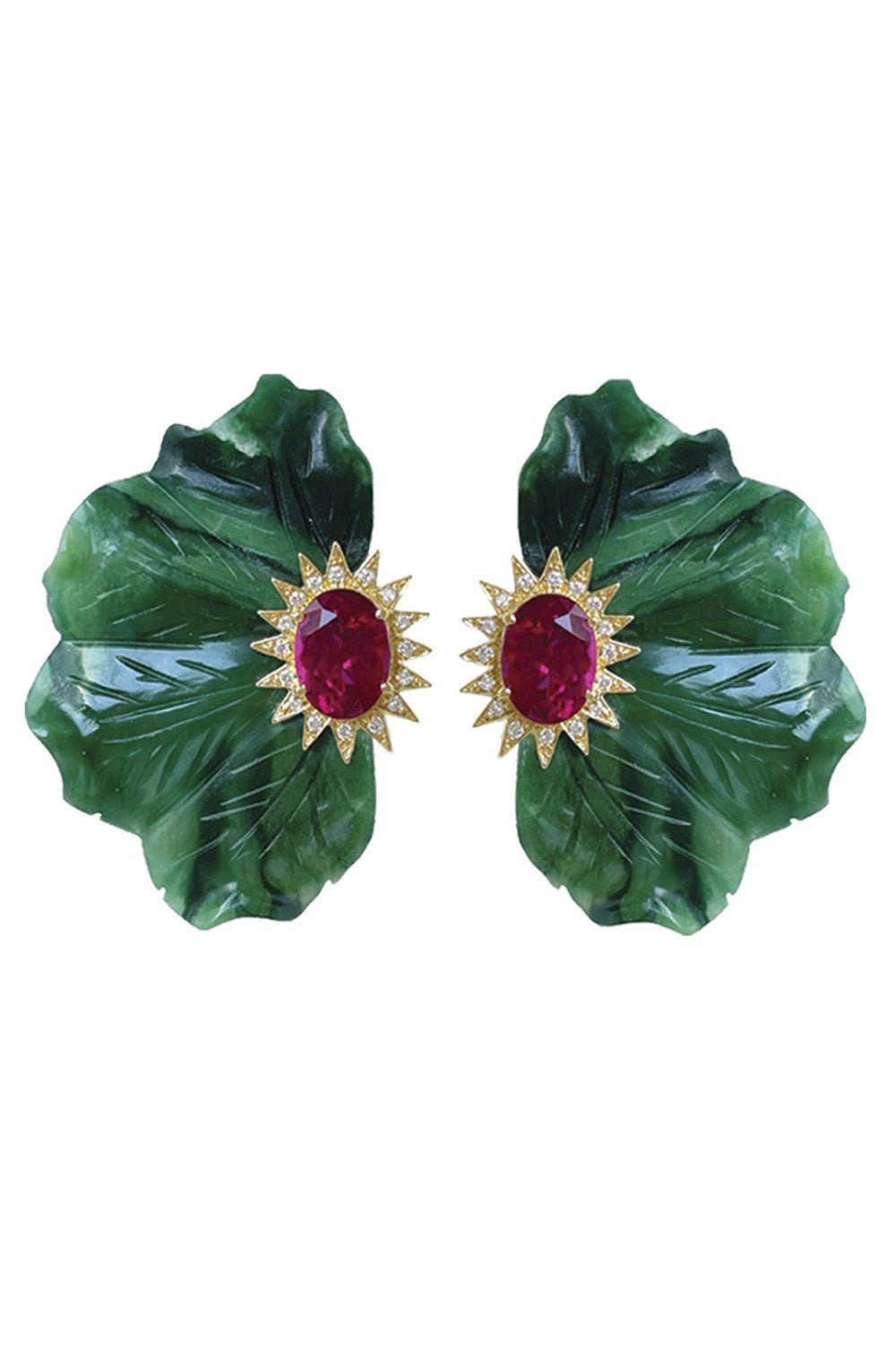 CASA CASTRO, African Jade Mother Nature Earrings