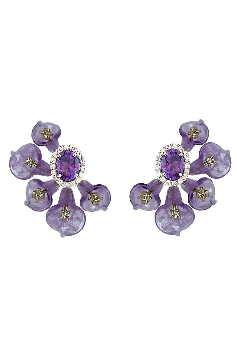 CASA CASTRO, Amethyst Mother Nature Earrings