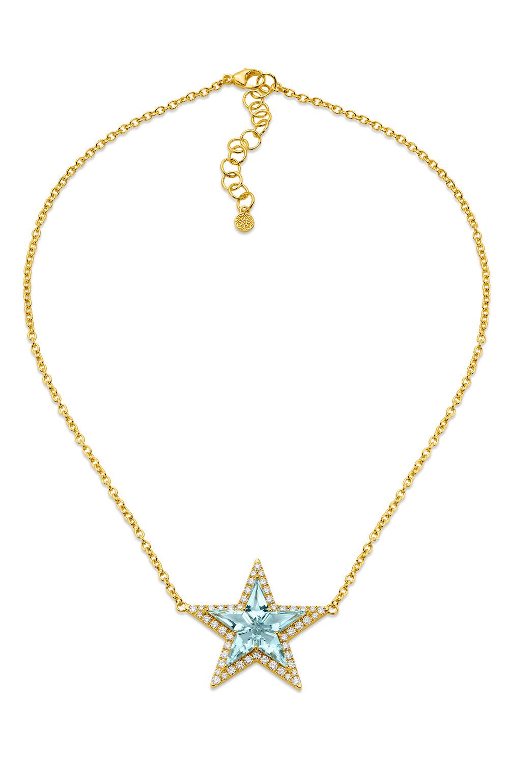 BUDDHA MAMA, Aquamarine Kite Star Necklace