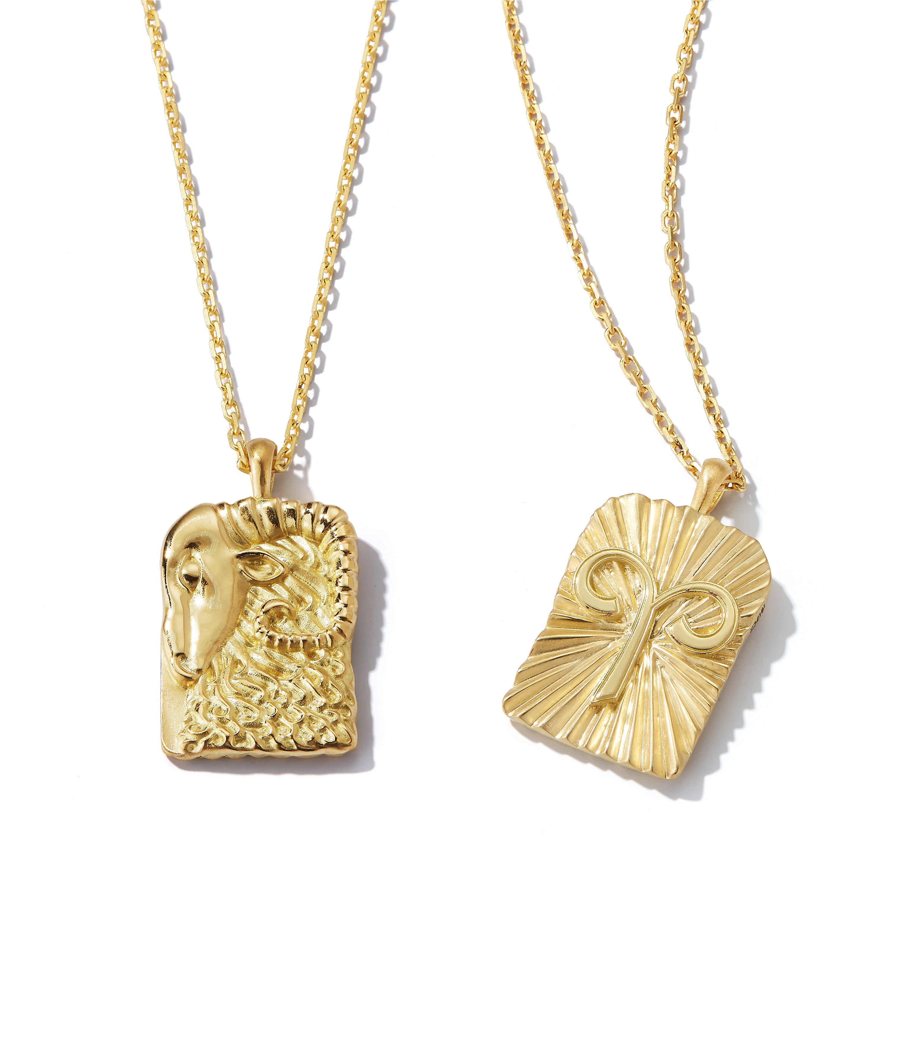 David Webb Workshop, Aries Zodiac Pendant Necklace