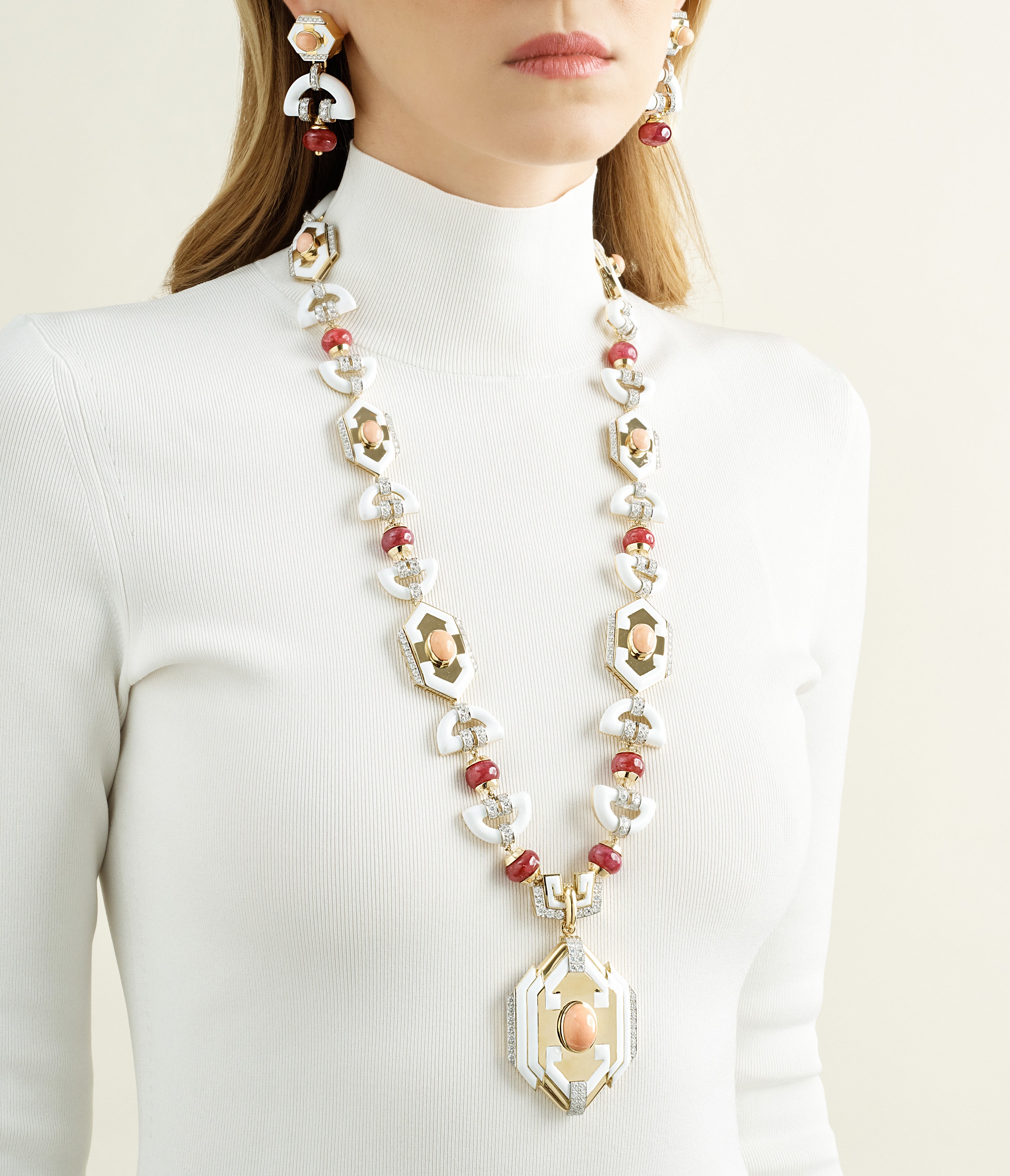 DAVID WEBB, Aztec Necklace