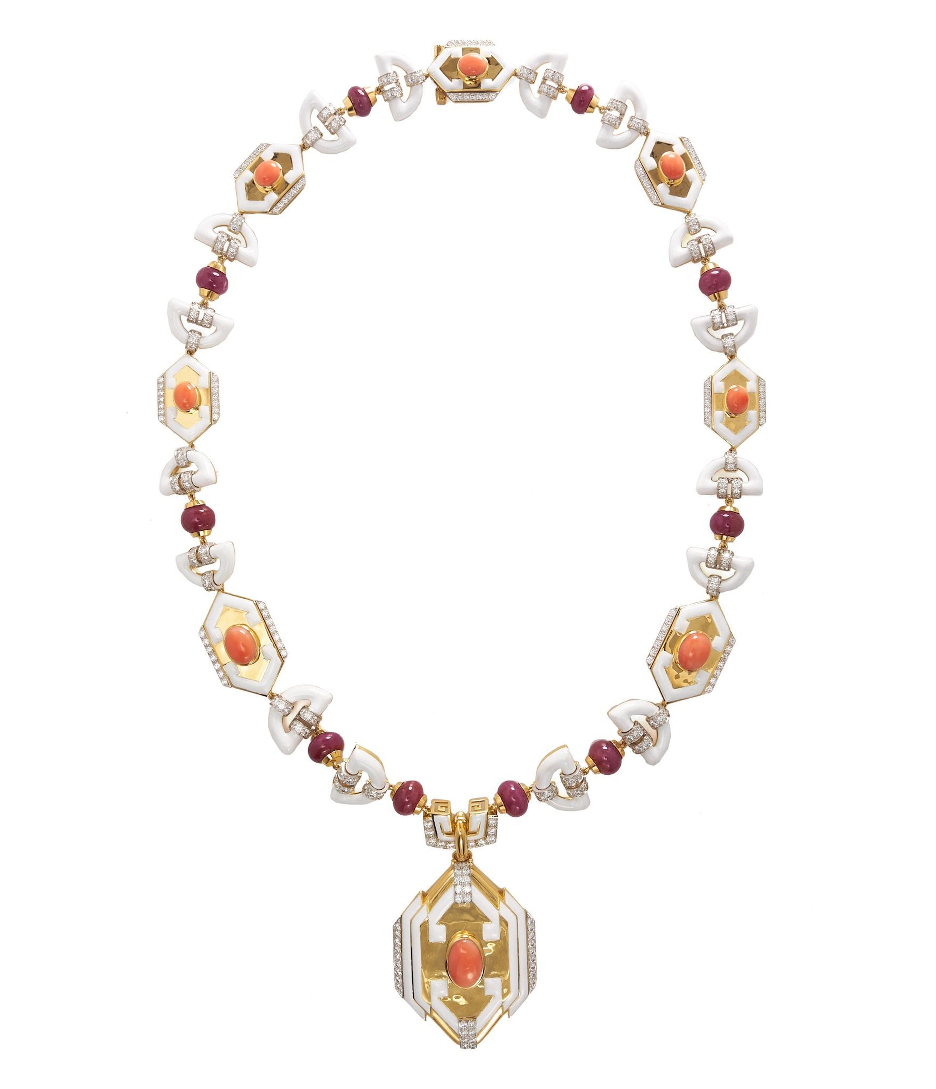 DAVID WEBB, Aztec Necklace