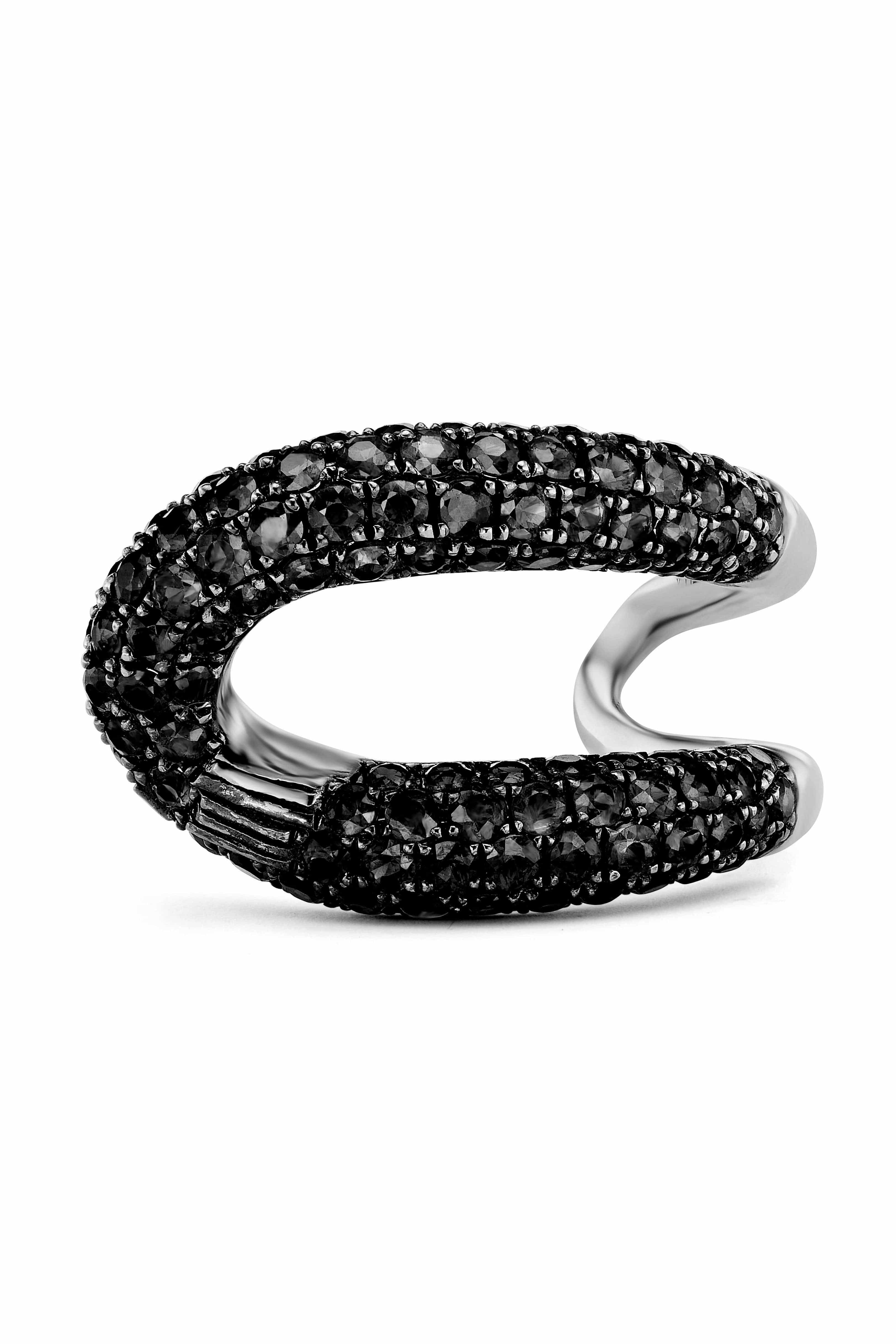 GEMELLA JEWELS, Black Diamond Intertwin Ring