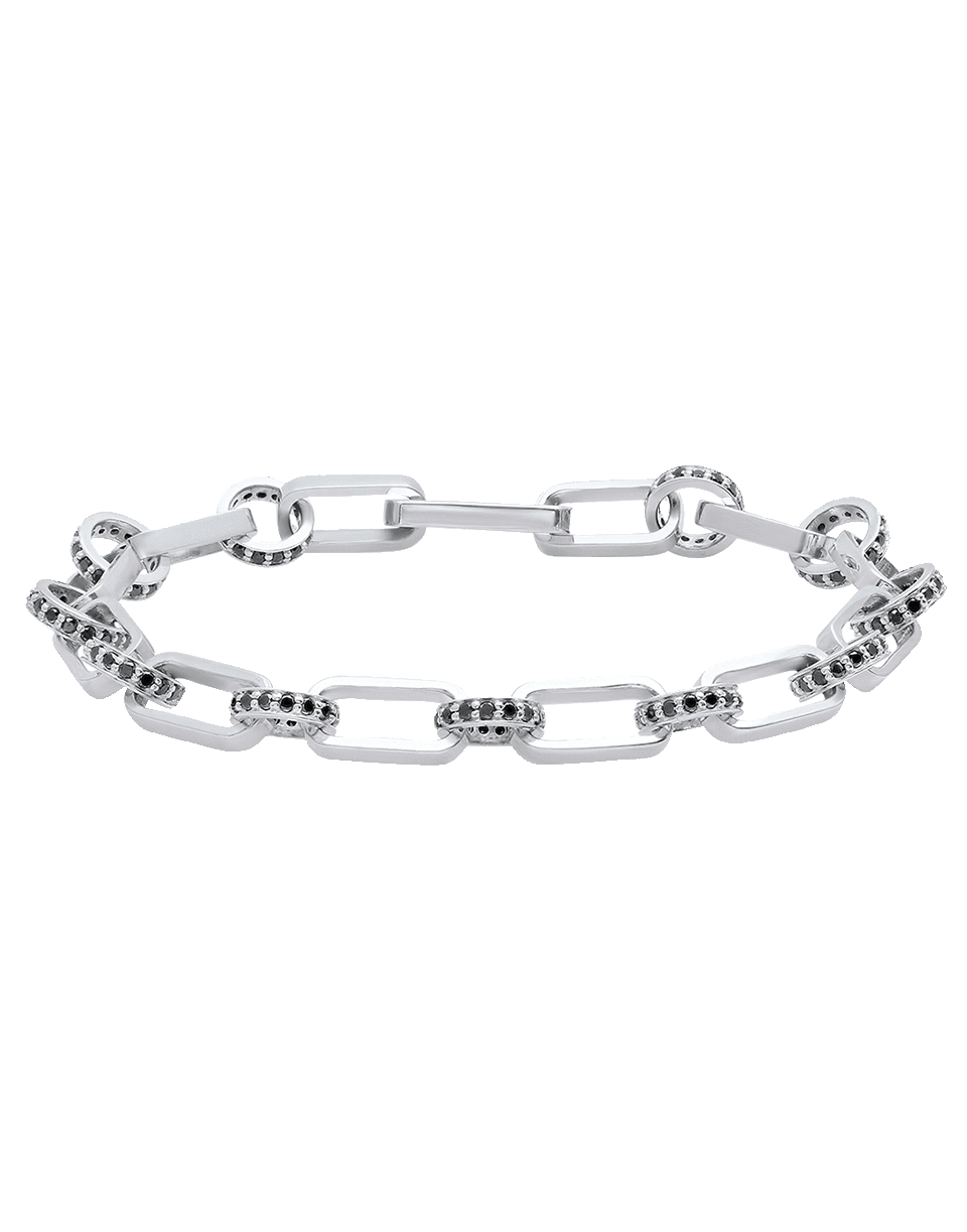 NANCY NEWBERG, Black Diamond Oval Link Bracelet