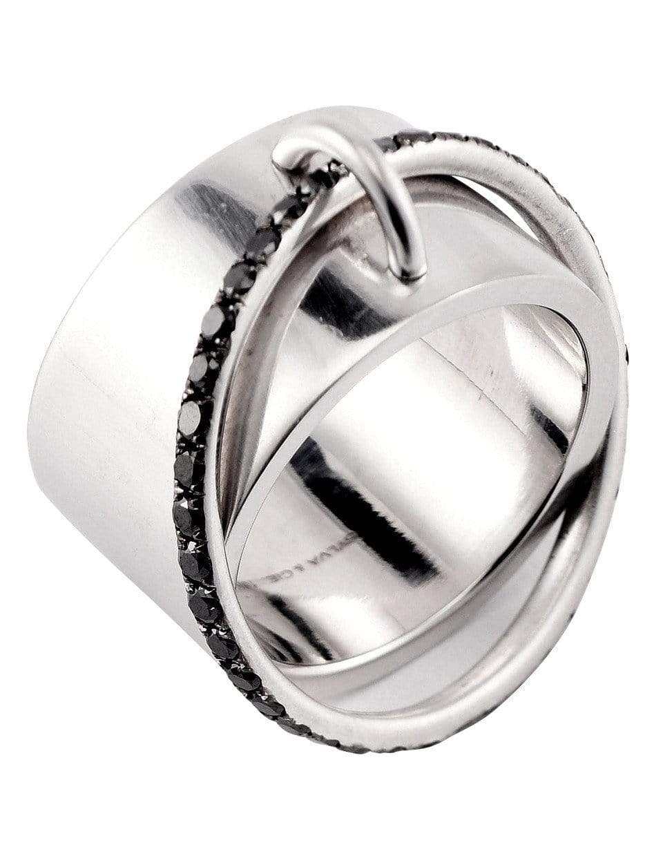 SYLVA & CIE, Black Diamond Satellite Band Ring