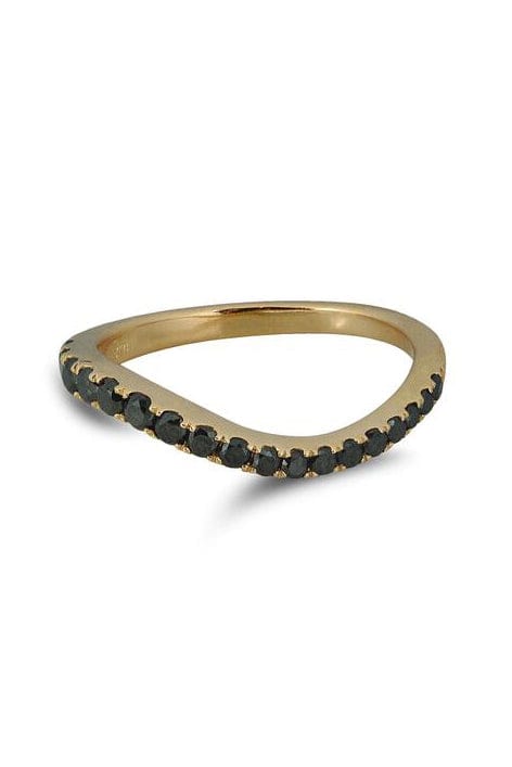 KAVANT & SHARART, Black Diamond Talay Flow Wave Ring