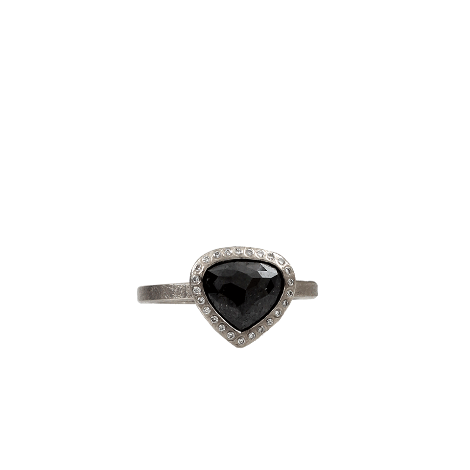 TODD REED, Black Fancy Cut Palladium Ring