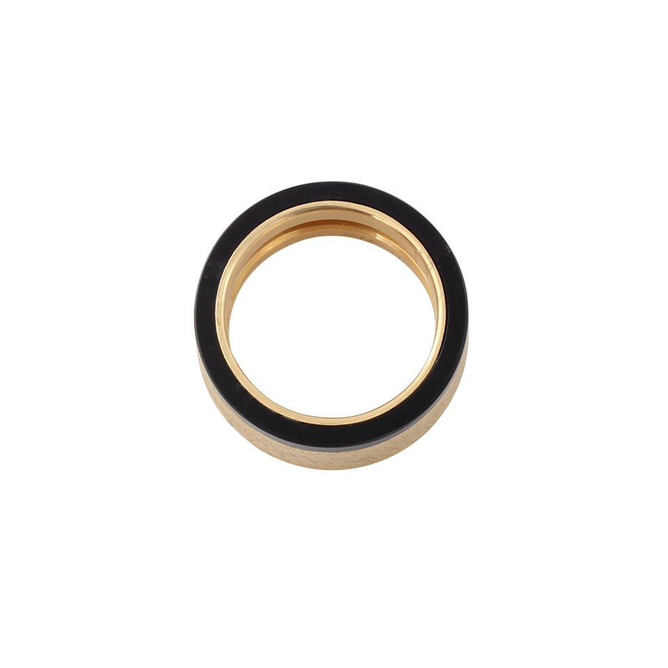 TODD REED, Black Jade And Gold Ring