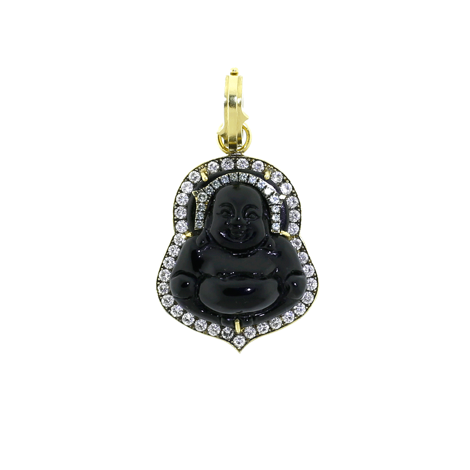 SYLVA & CIE, Black Jade Buddha Pendant