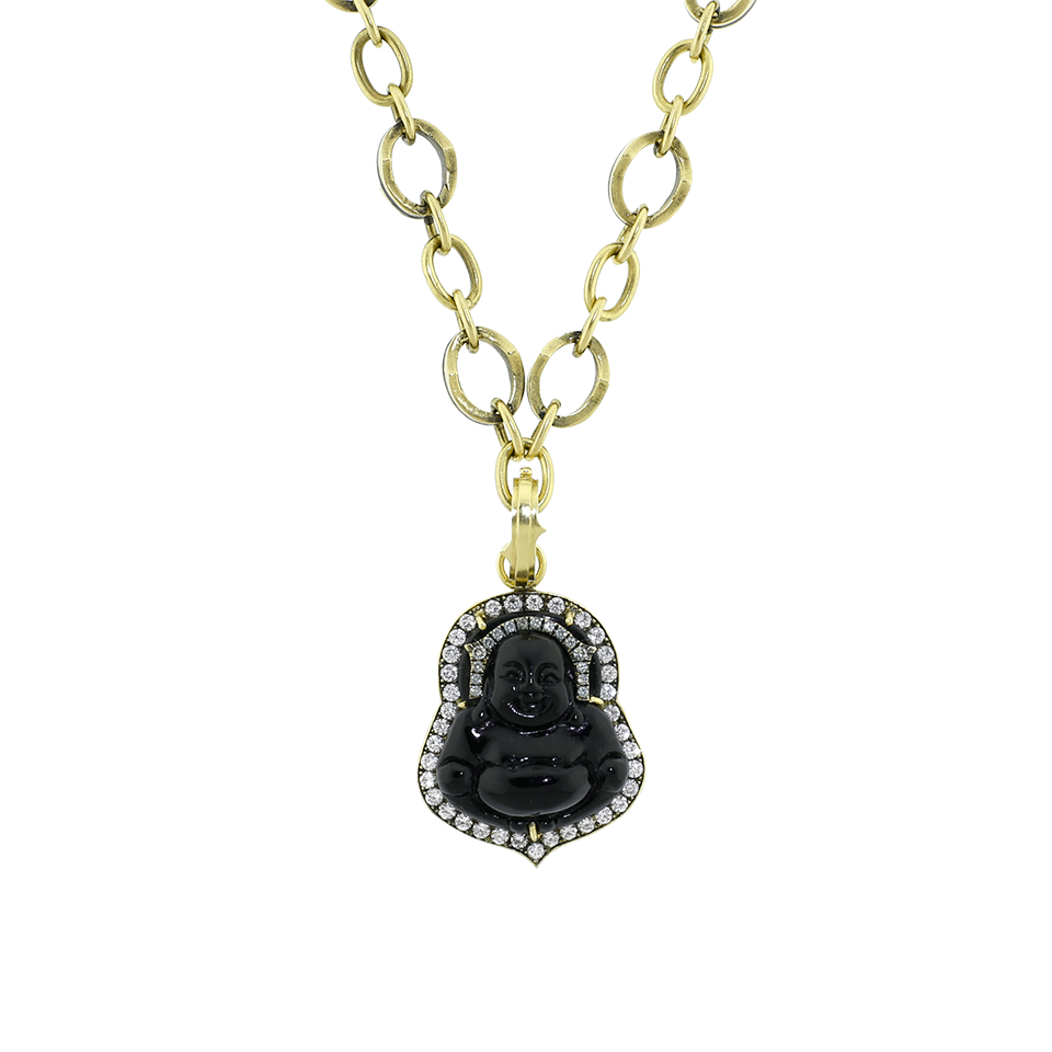 SYLVA & CIE, Black Jade Buddha Pendant