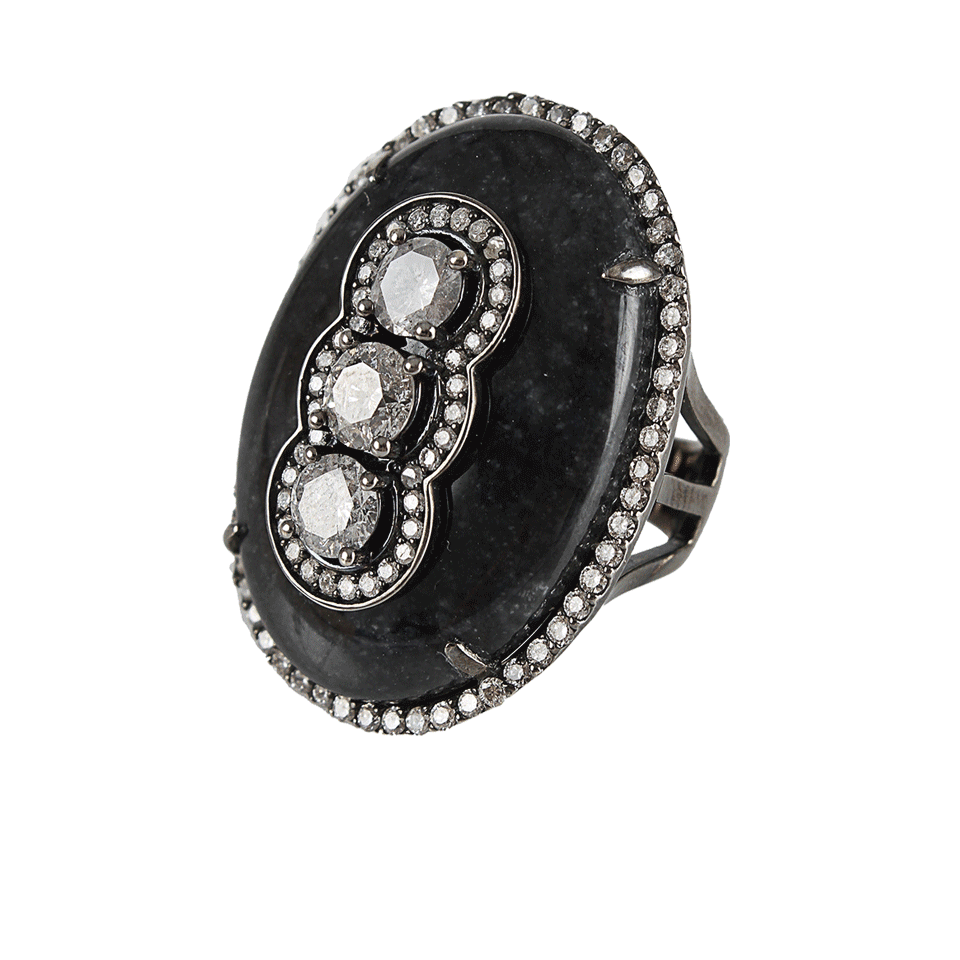 BOCHIC, Black-Jade and Diamond Ring