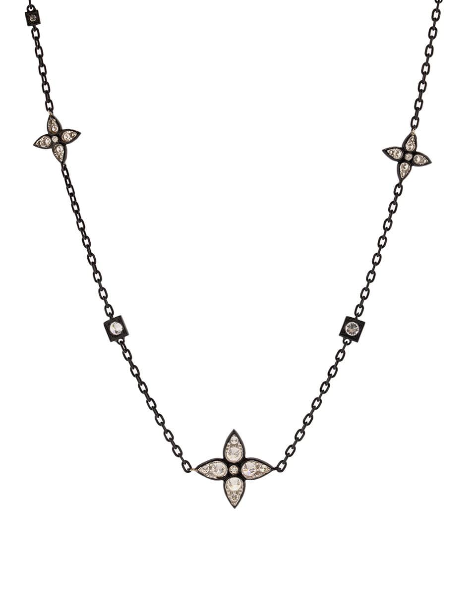 MARIANI, Black Lucilla Diamond Station Necklace