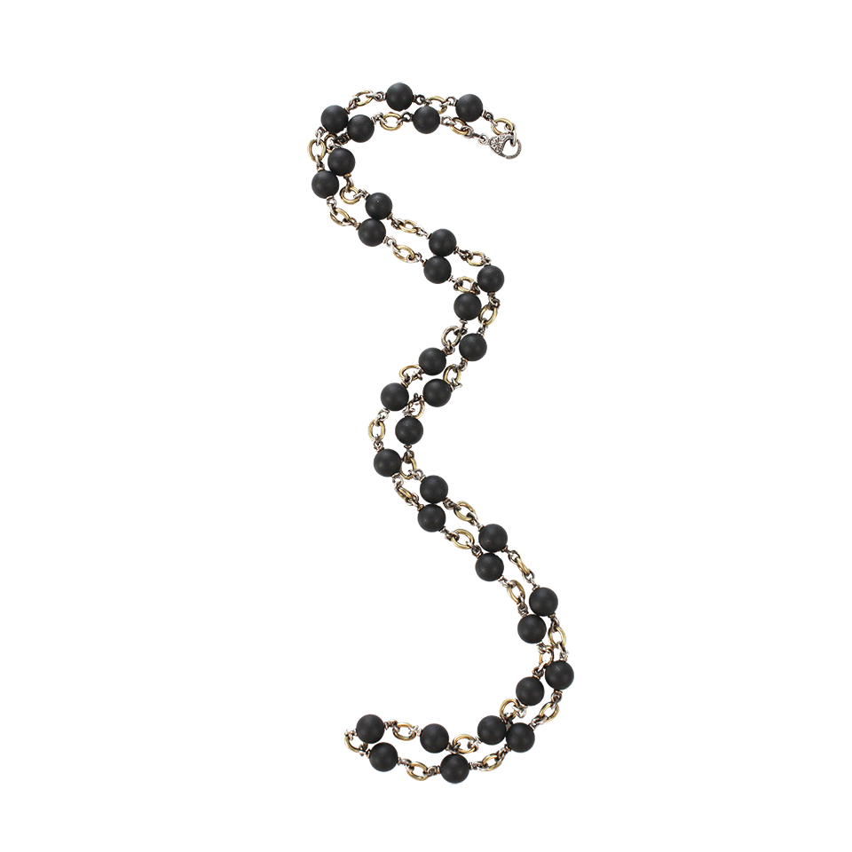 SYLVA & CIE, Black Onyx Bead Necklace