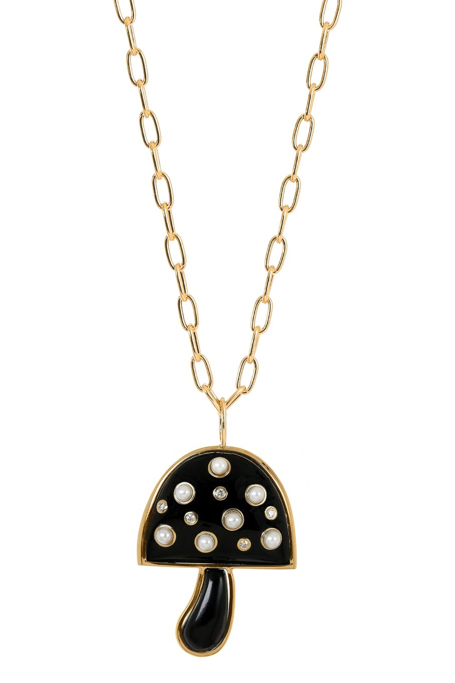 BRENT NEALE, Black Onyx Magic Mushroom Pendant Necklace