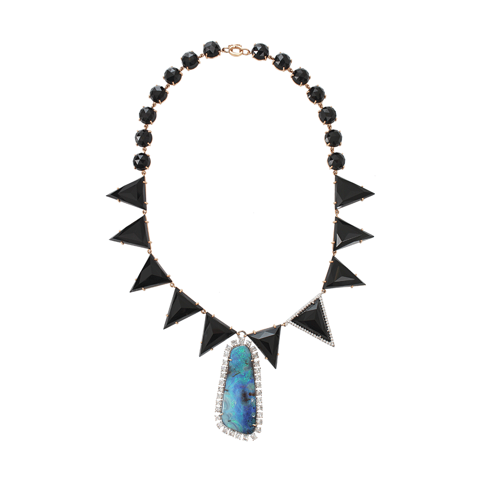 IRENE NEUWIRTH JEWELRY, Black Onyx and Boulder Opal Necklace