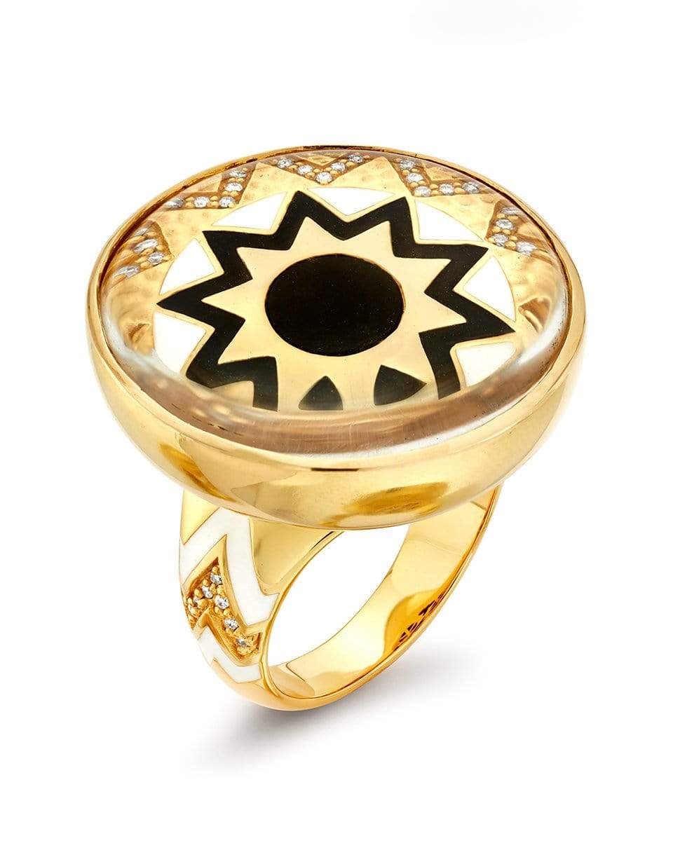 BUDDHA MAMA, Black Sun Crystal Ring