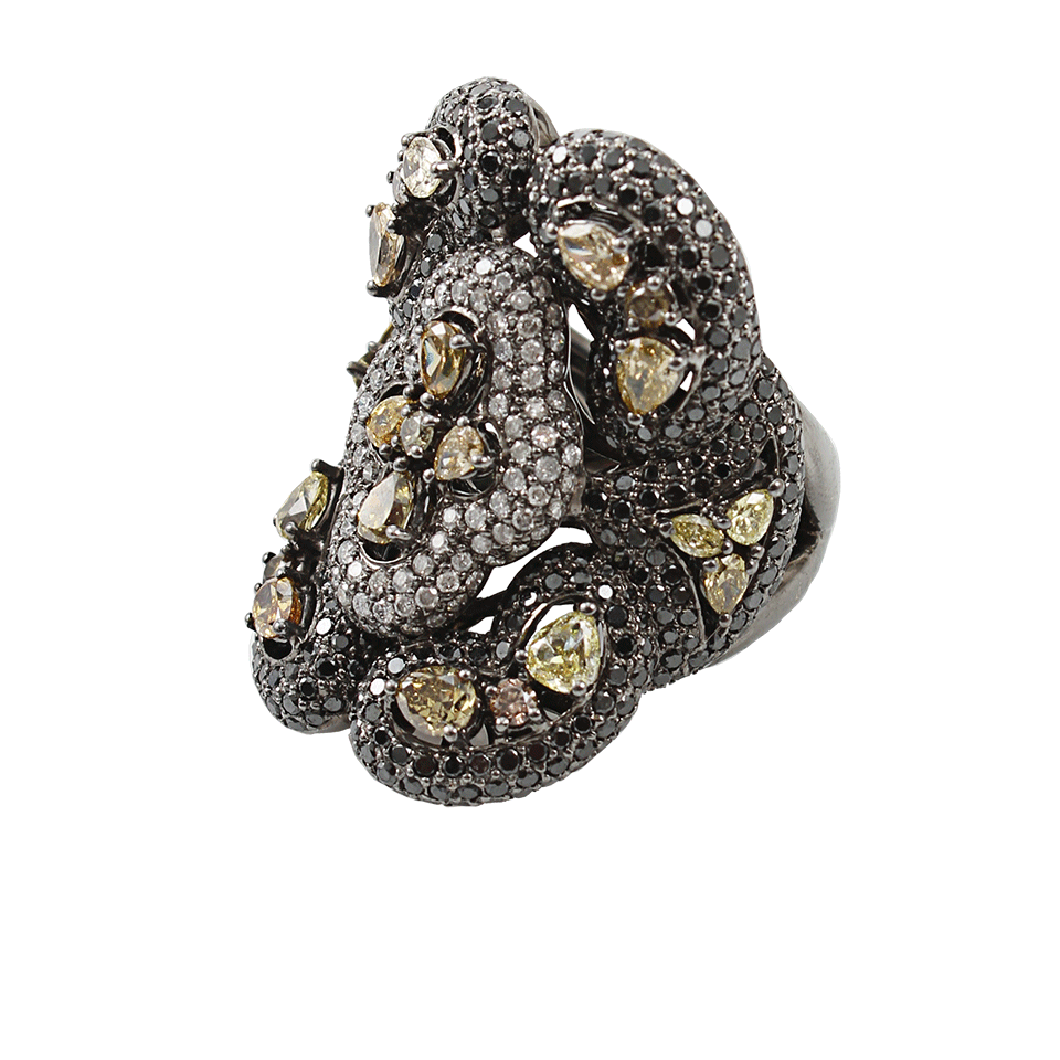 WENDY YUE, Black White Fancy Color Diamond Ring