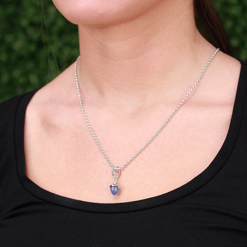 TAMARA COMOLLI, Blue Chalcedony Mikado Flamenco Pendant