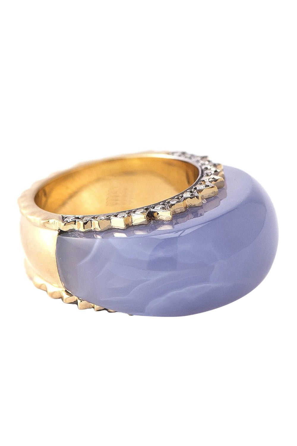 SYLVA & CIE, Blue Chalcedony and Diamond Ring