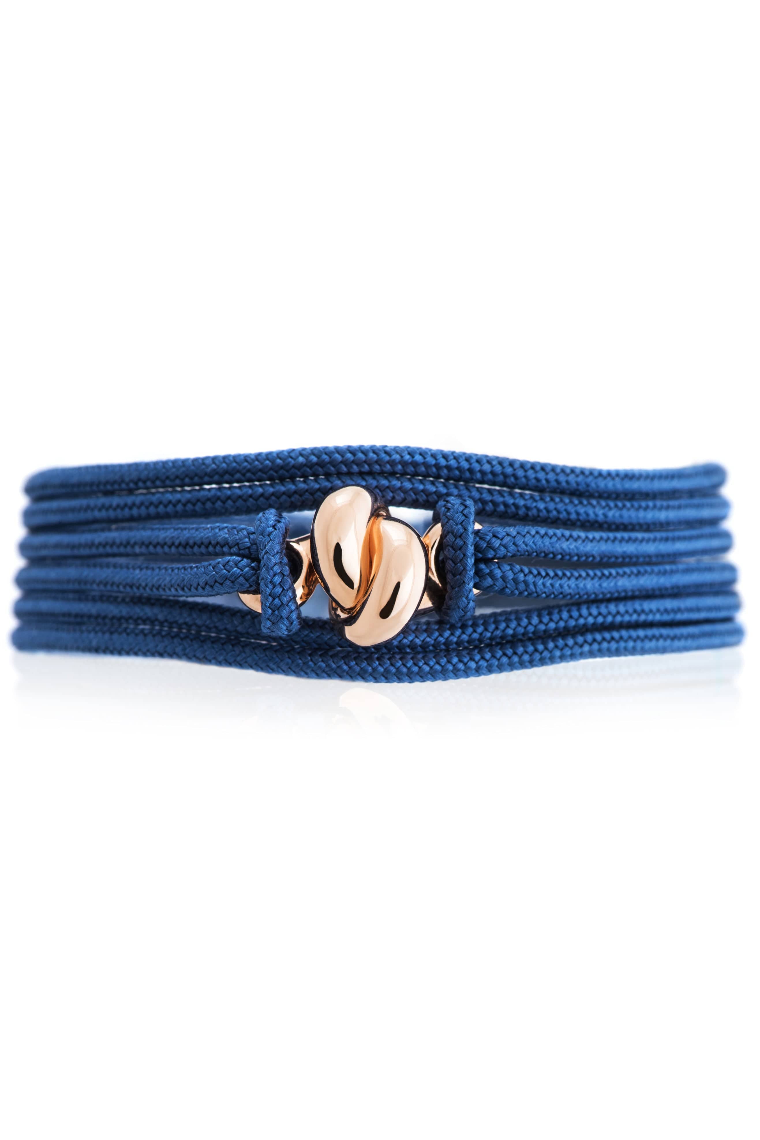 THE LOVE KNOT BY CORALIE, Blue Cord Love Knot Bracelet