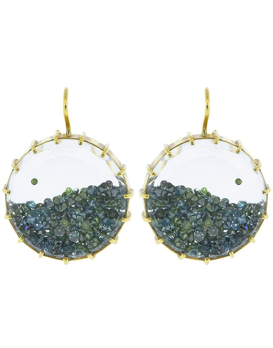 RENEE LEWIS, Blue Diamond Shake Earrings