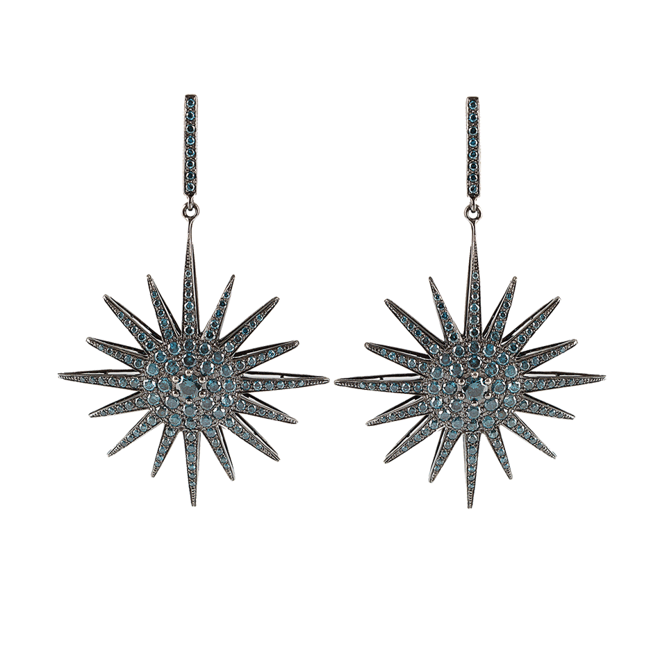 BOCHIC, Blue Diamond Star Earrings