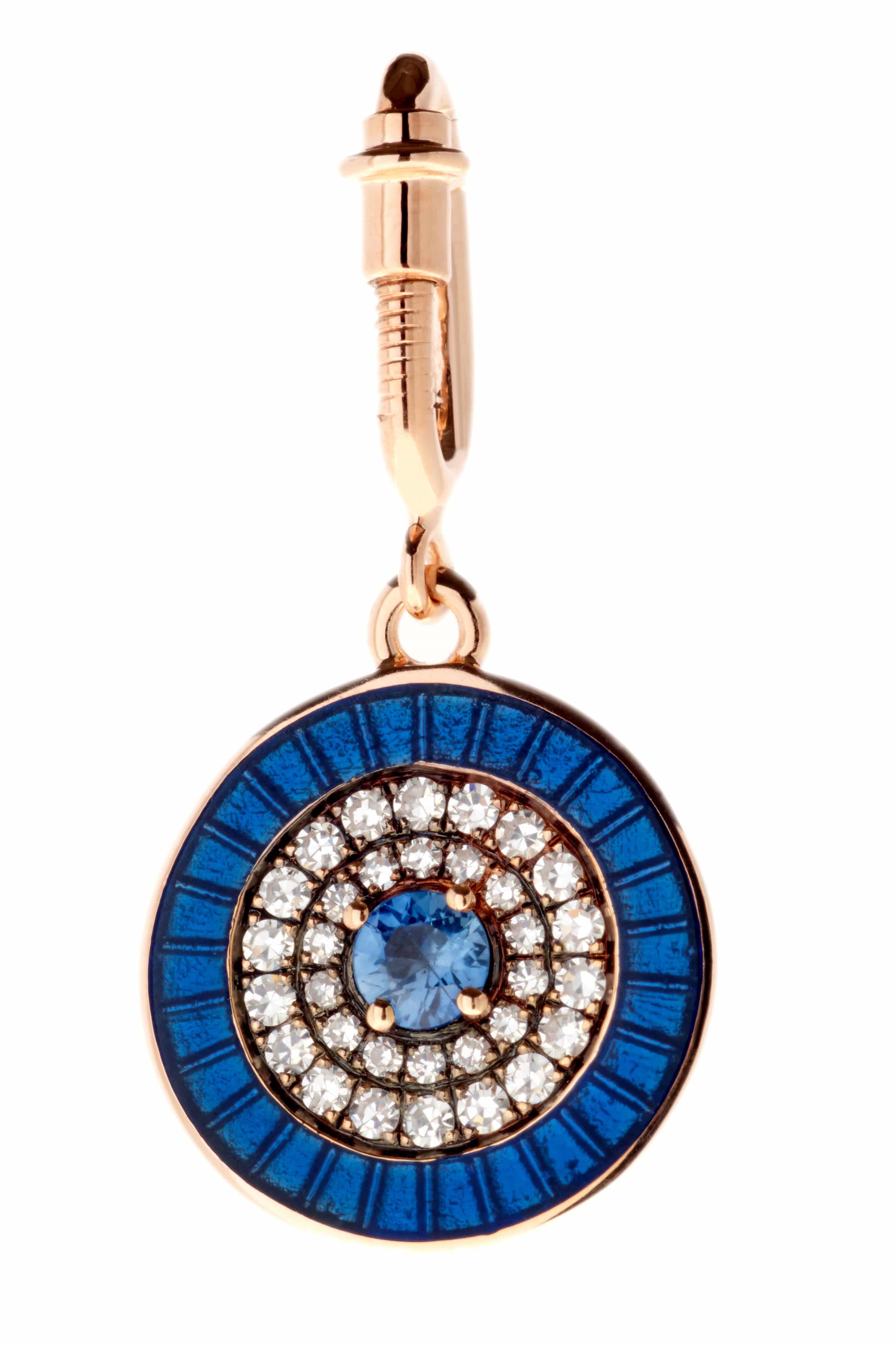 SELIM MOUZANNAR, Blue Enamel Sapphire Charm