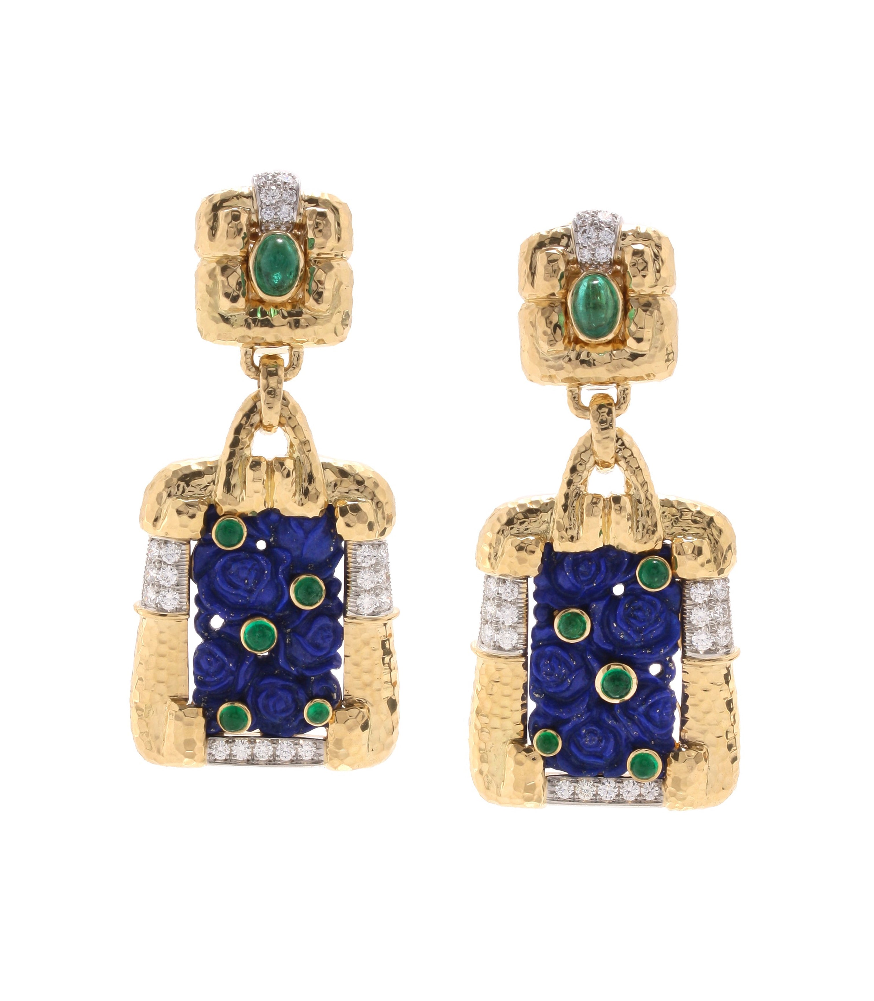 DAVID WEBB, Blue Lantern Earrings