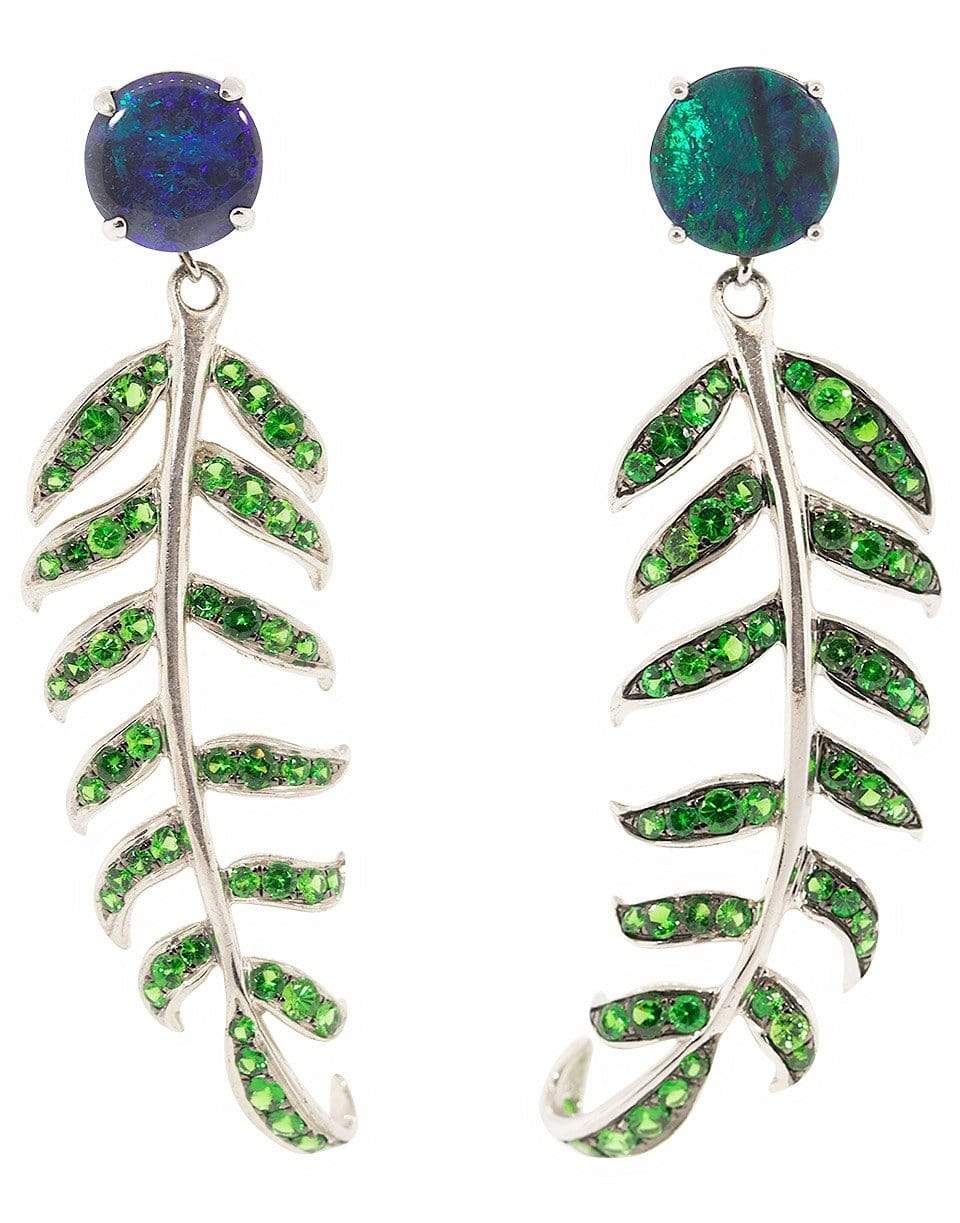 KATHERINE JETTER, Blue Opal Fern Earrings