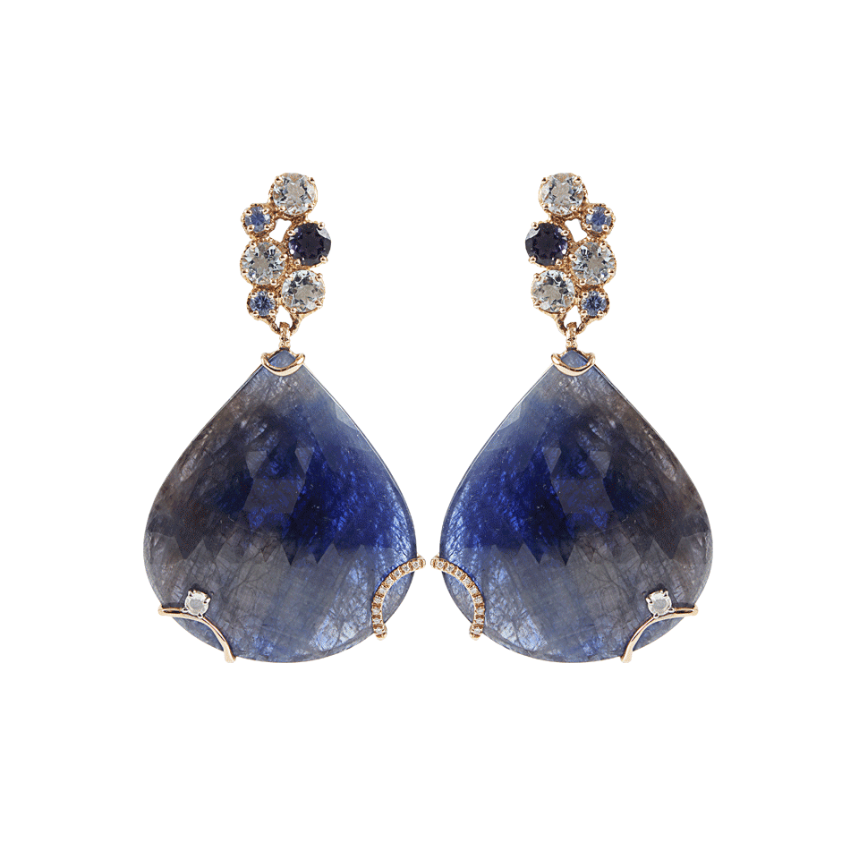 FEDERICA RETTORE, Blue Sapphire Drop Earrings