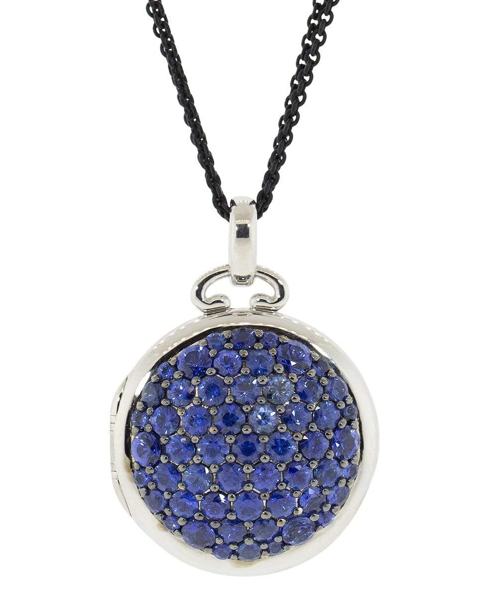 MONICA RICH KOSANN, Blue Sapphire Locket Necklace