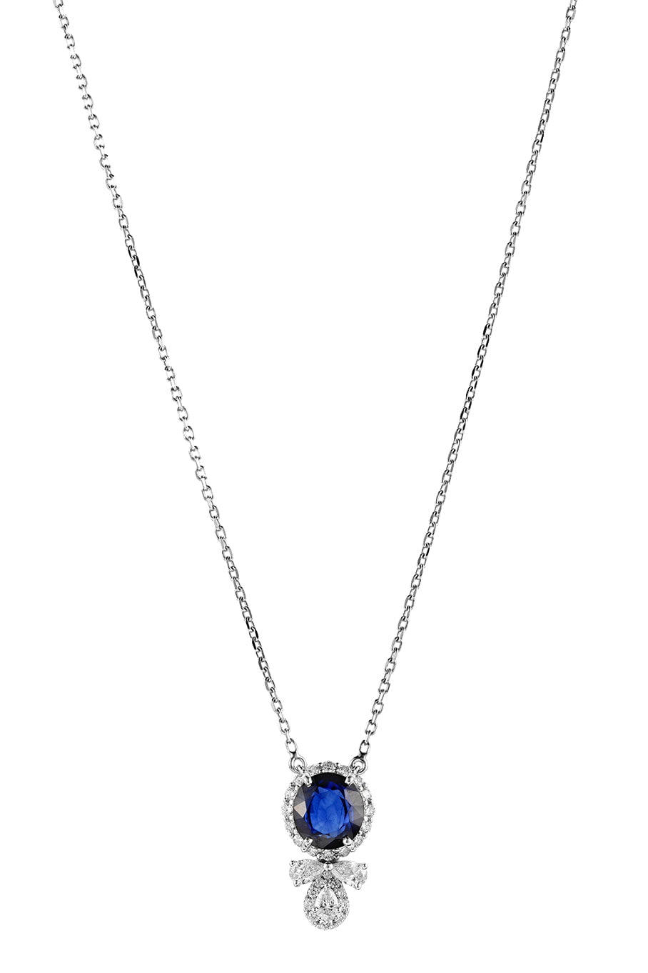 YEPREM JEWELLERY, Blue Sapphire Pendant Necklace