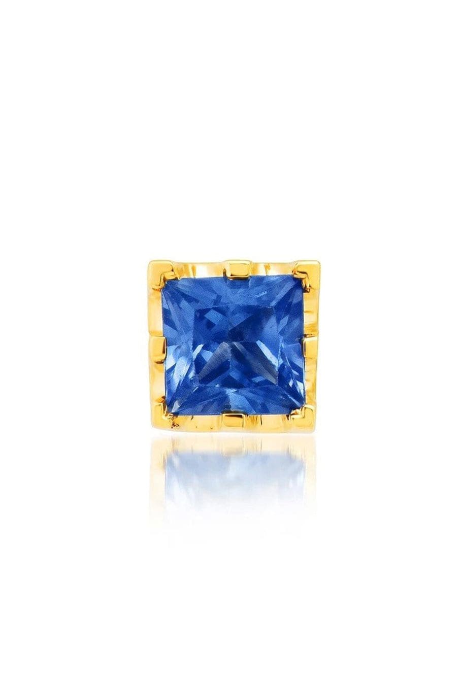 ANDREA FOHRMAN, Blue Sapphire Square Stud