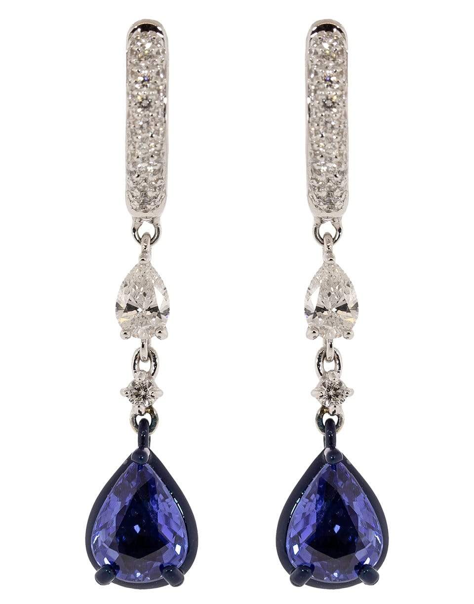 MARIANI, Blue Sapphire and Diamond Drop Earrings