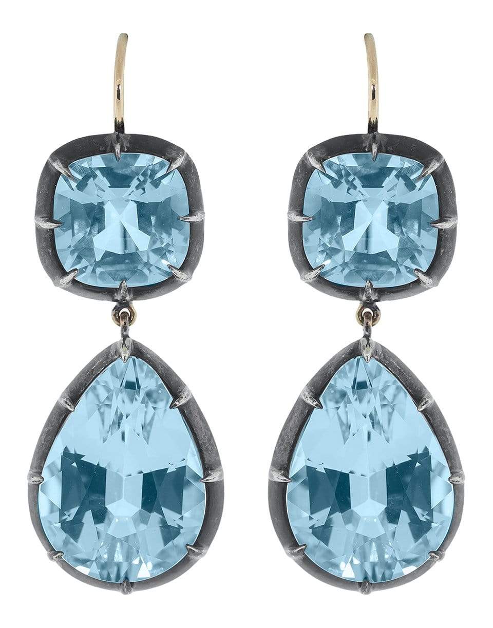 FRED LEIGHTON, Blue Topaz Drop Earrings