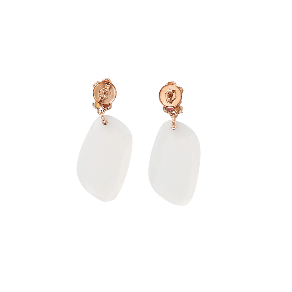 FEDERICA RETTORE, Bocciolo Milk Quartz Earrings