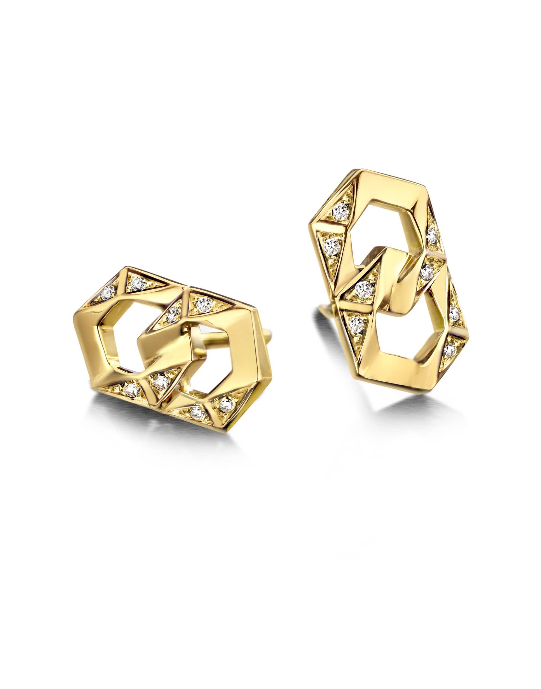 DRIES CRIEL, Bond Signature Chain Stud Earrings