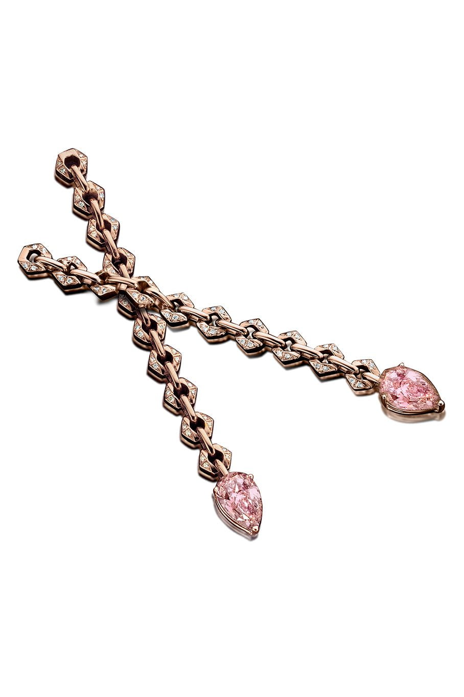 DRIES CRIEL, Bond Signature Mini Morganite Earrings