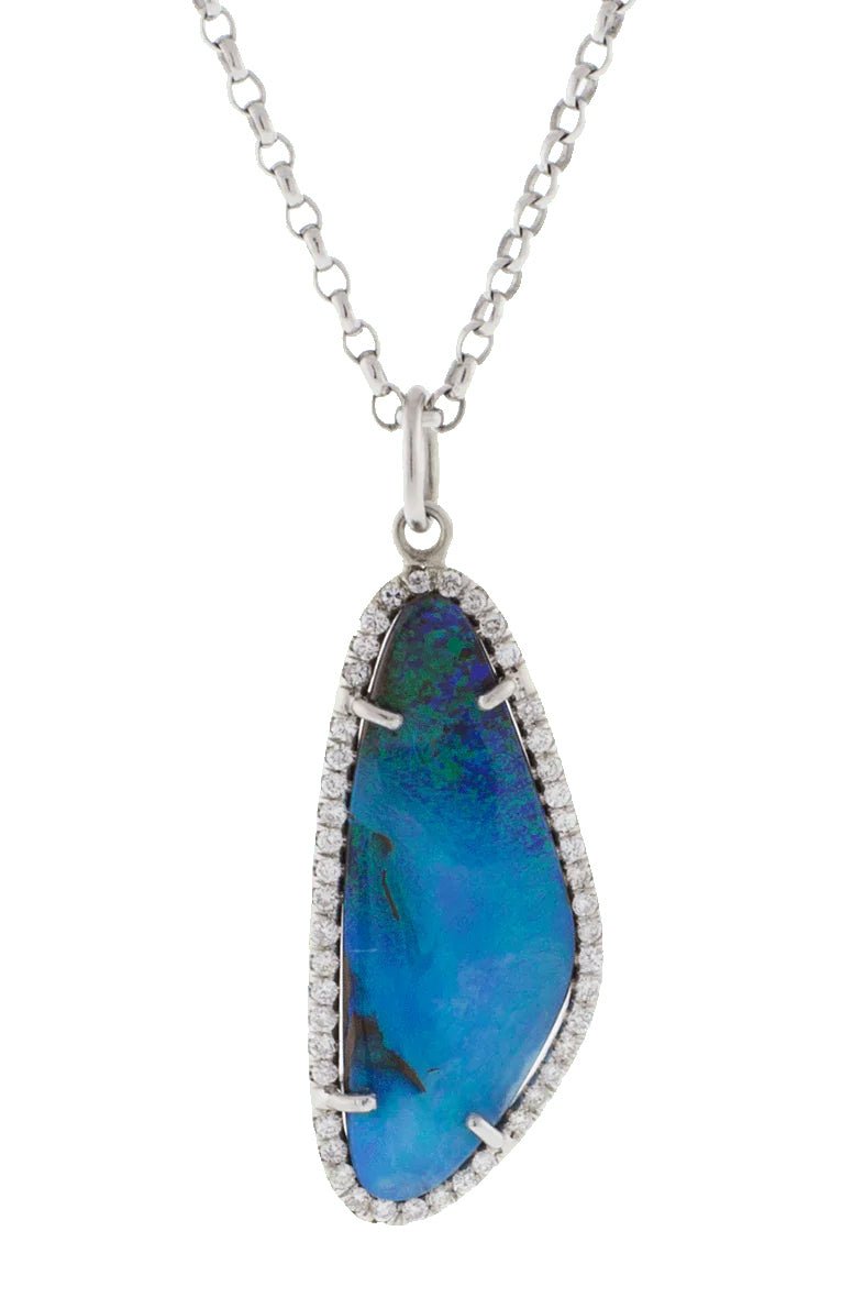 IRENE NEUWIRTH JEWELRY, Boulder Opal And Diamond Pendant