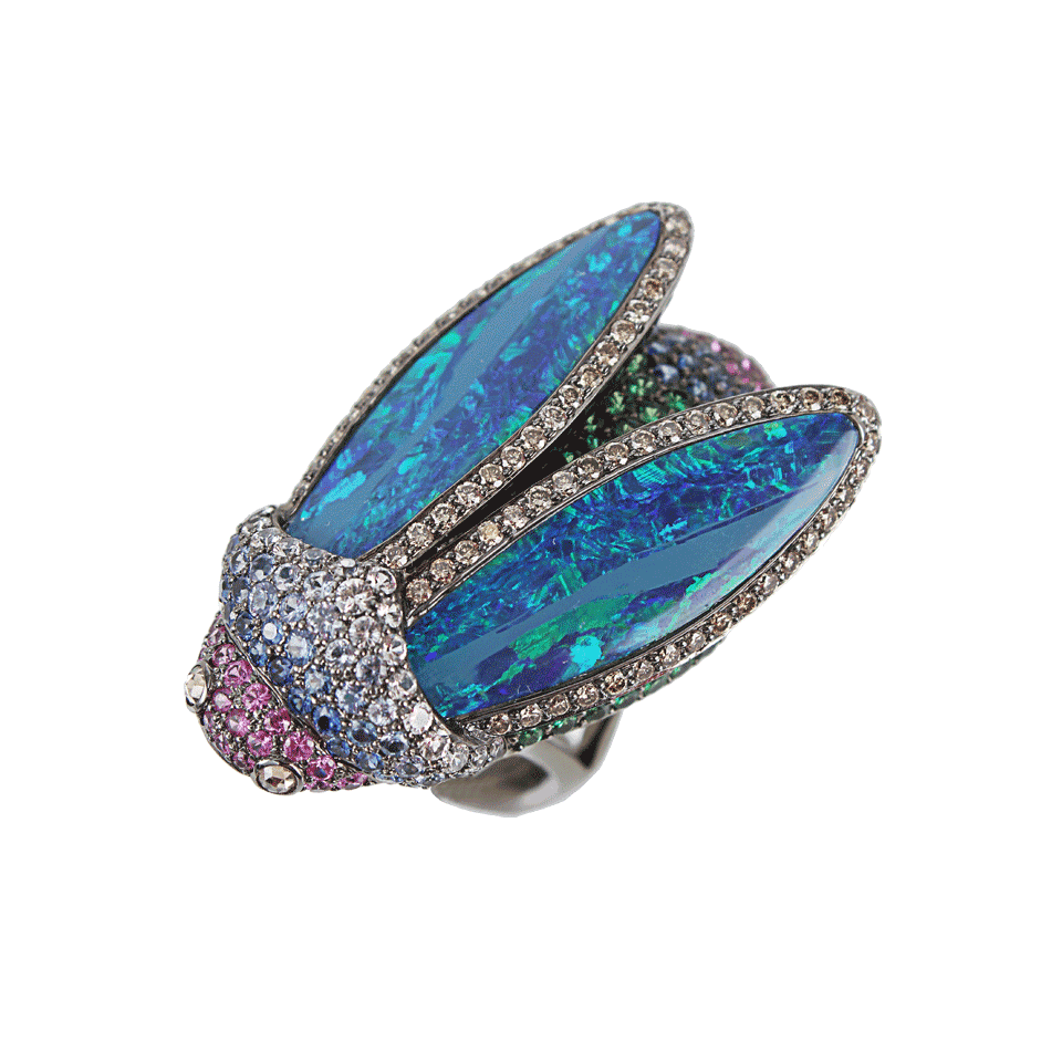 WENDY YUE, Boulder Opal Scarab Ring