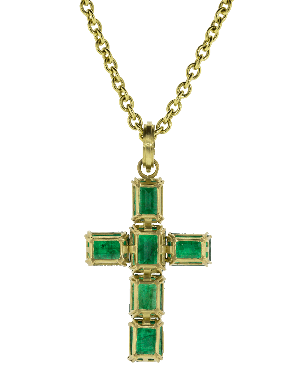 SYLVA & CIE, Brazilian Emerald Cross Pendant