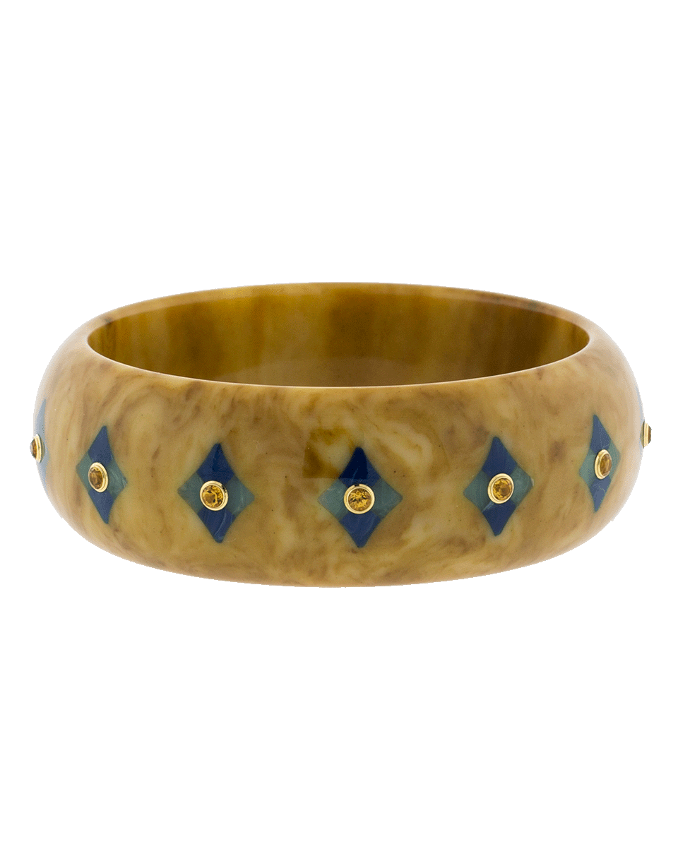 MARK DAVIS, Brown And Blue Bakelite Bangle