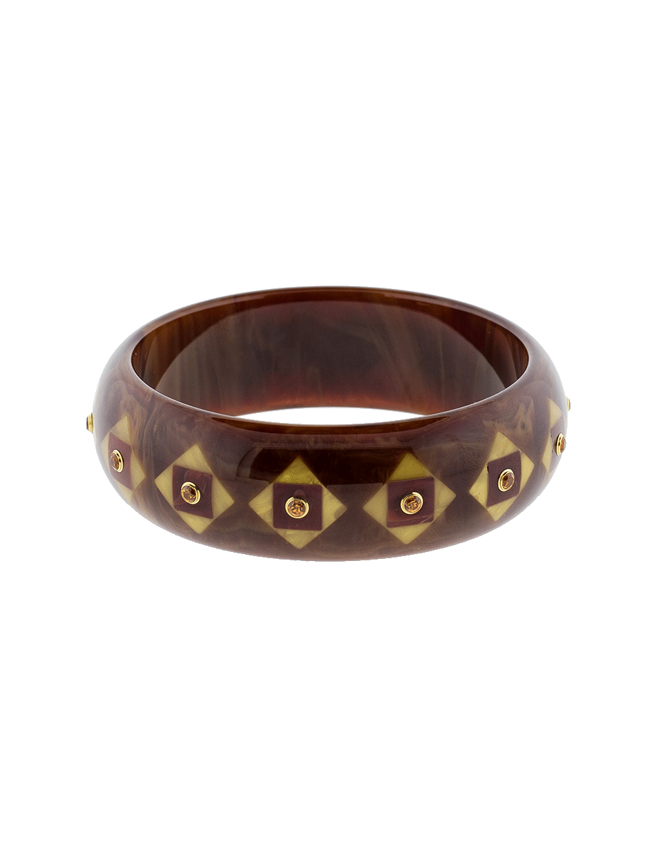 MARK DAVIS, Brown And Burgundy Bakelite Bangle