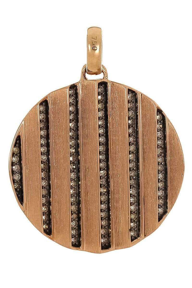 KAVANT & SHARART, Brown Diamond Circle Pendant