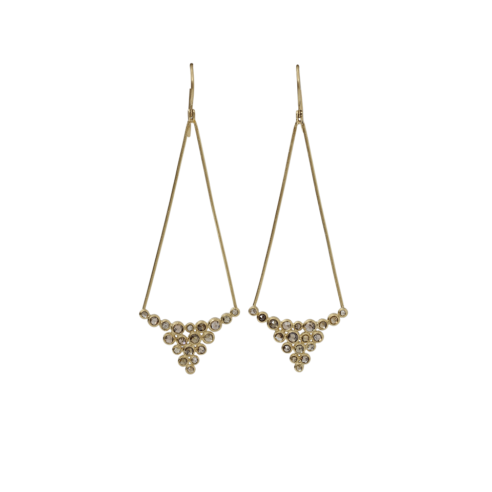 TODD REED, Brown Diamond Drop Earrings