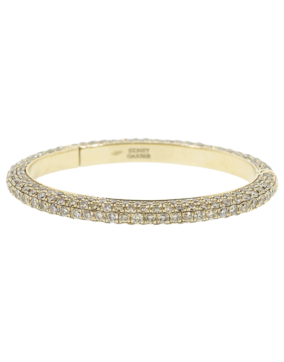 SIDNEY GARBER, Brown Diamond Oval Link Clasp