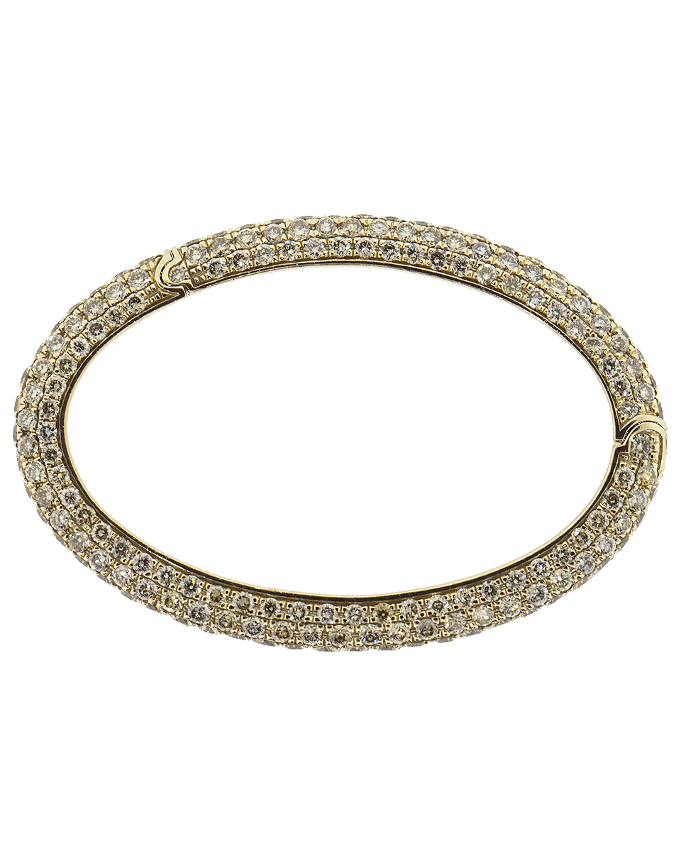 SIDNEY GARBER, Brown Diamond Oval Link Clasp