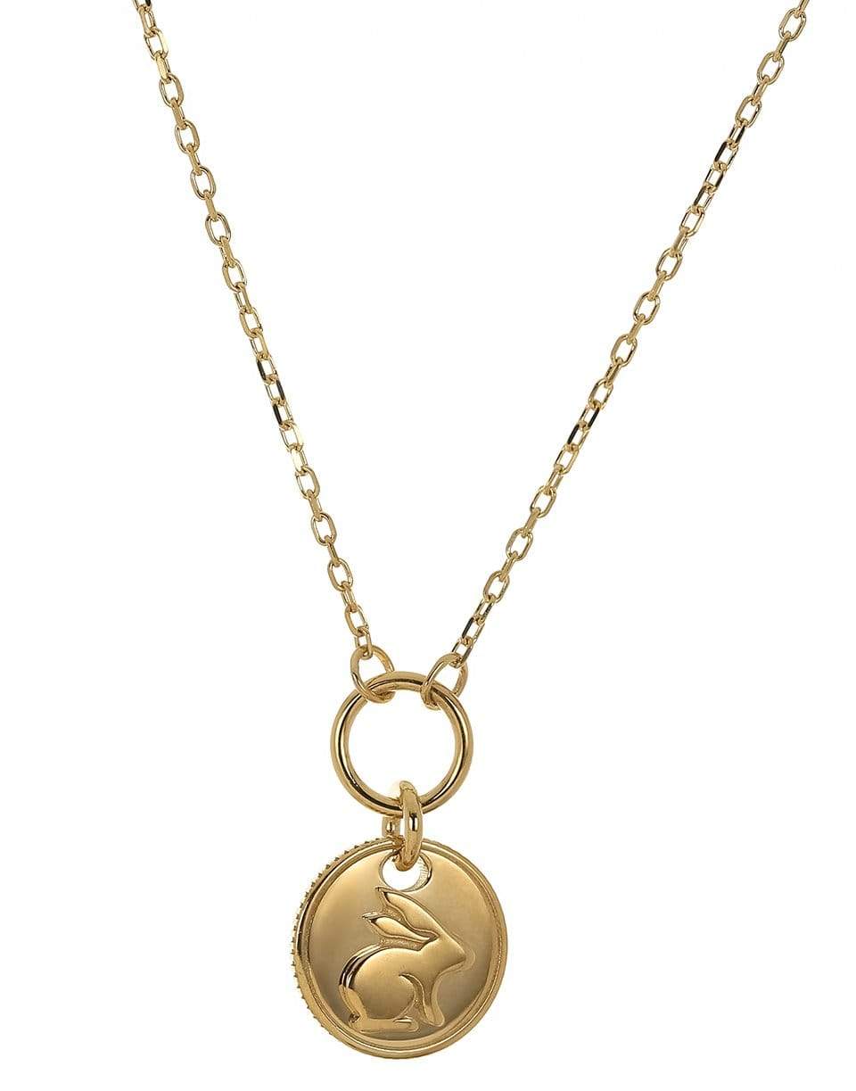 FOUNDRAE, Bunny Spirit Coin Thread Necklace