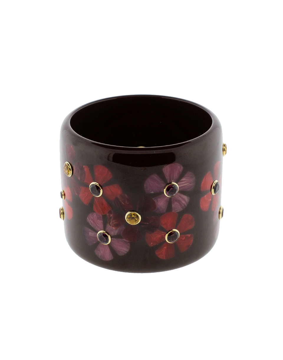 MARK DAVIS, Burgundy Brown And Red Bakelite Bangle