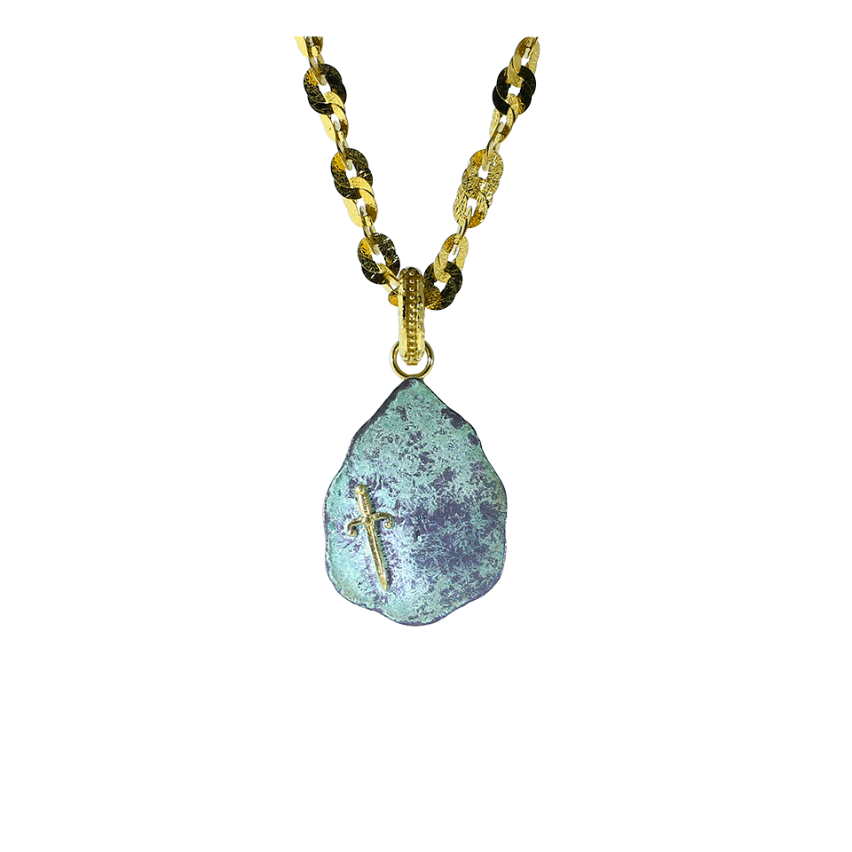 VICTOR VELYAN, Cabochon Paraiba And Diamond Pendant